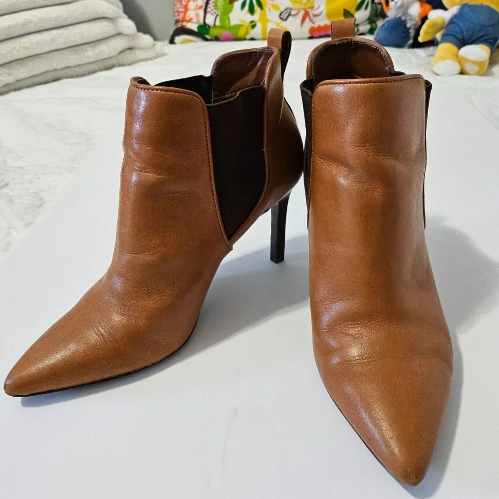 Vintage Lauren Ralph Lauren Brown Ankle Booties - Picture 6 of 14